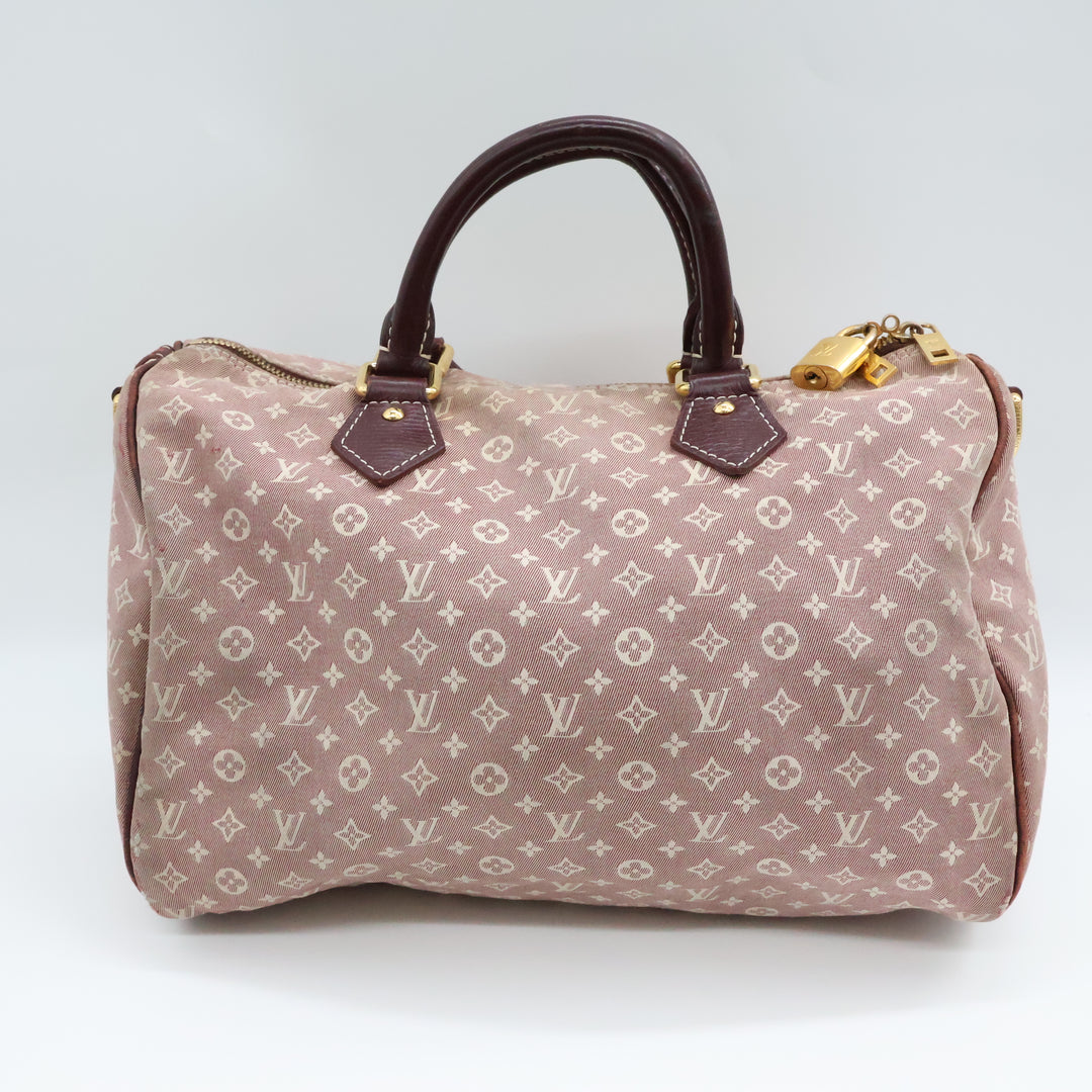 Louis Vuitton Lin Monogram Mini Idylle Romance Speedy 30 Handbag