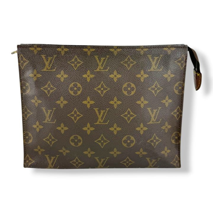 Louis Vuitton Vintage Brown Monogram Toiletry 26 Pouch