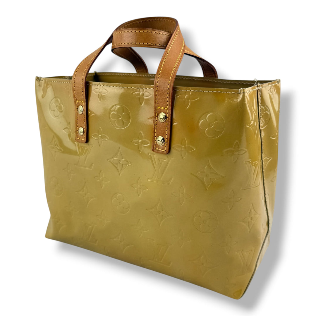 Louis Vuitton Beige Vernis Reade PM Tote