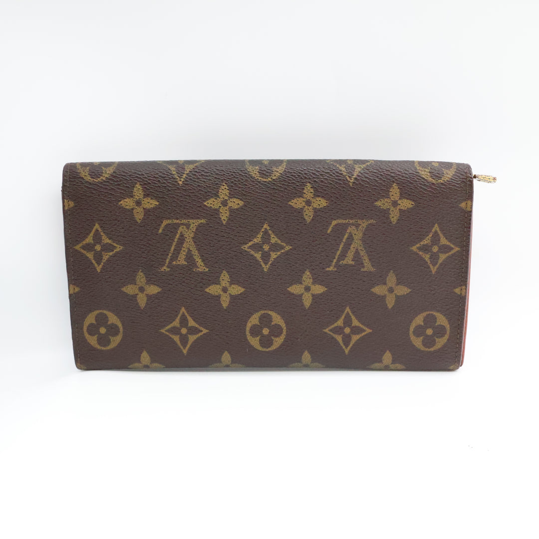 Louis Vuitton Vintage Sarah Brown Monogram Femme Wallet 8592