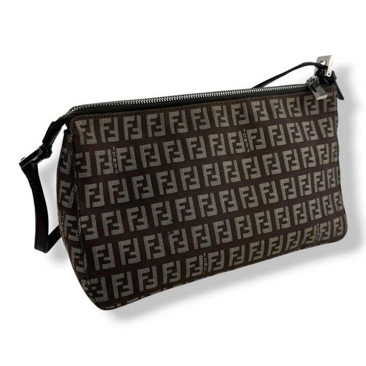 Fendi FF Zucca Mamma Baguette Brown Handbag