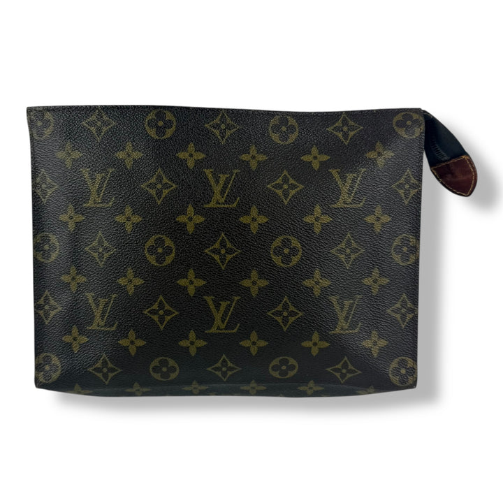 Louis Vuitton Vintage Brown Monogram Toiletry Pouch 26 Bag