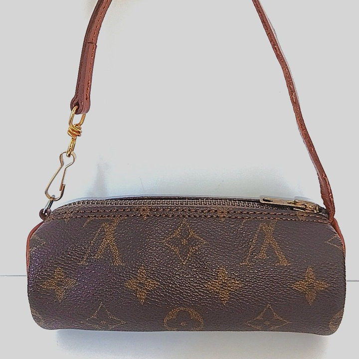 Louis Vuitton Vintage Brown Monogram Mini Papillon Pouch