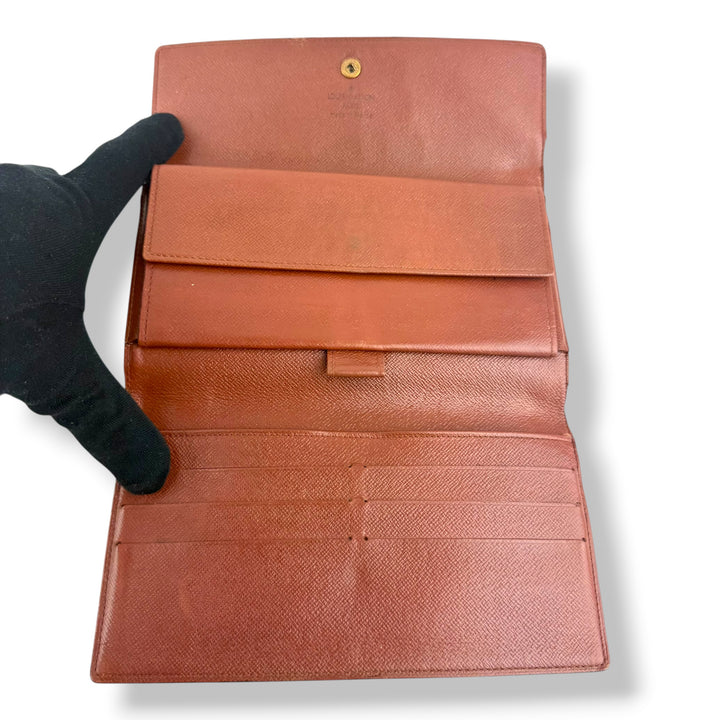 Louis Vuitton Trifold Brown Monogram Femme Wallet