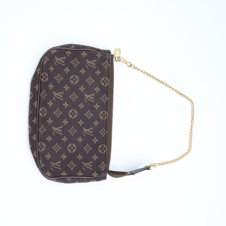 Louis Vuitton Medium Pochette Accessories Lin Monogram Clutch Bag