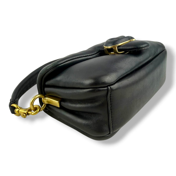 Coach Pillow Tabby 18 Black Leather Handbag