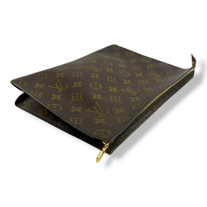 Louis Vuitton Vintage Brown Monogram Toiletry 26 Pouch