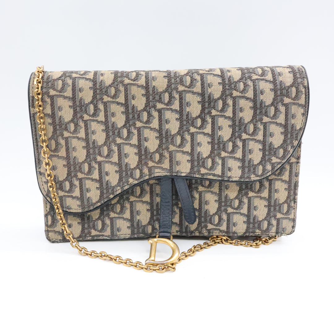 Dior Lady Dior Oblique Wallet on Chain Pochette Bag