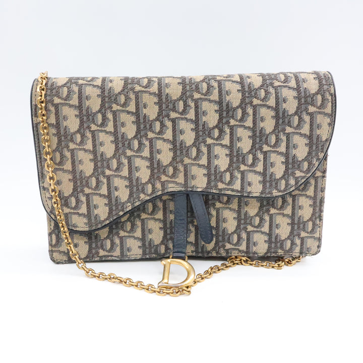 Dior Lady Dior Oblique Wallet on Chain Pochette Bag