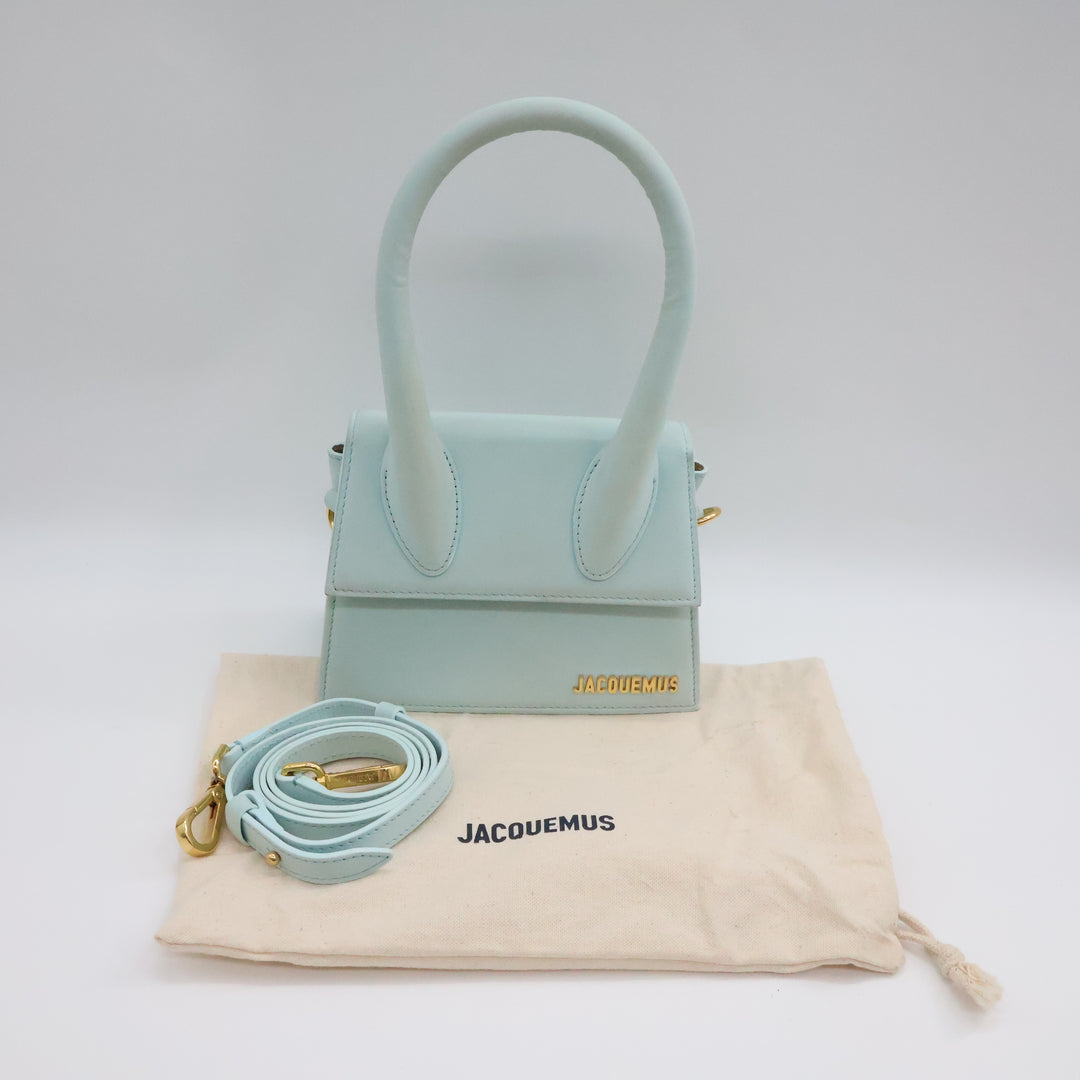 Jacquemus Le Chiquito Medium Light Blue Moyen Crossbody Handbag