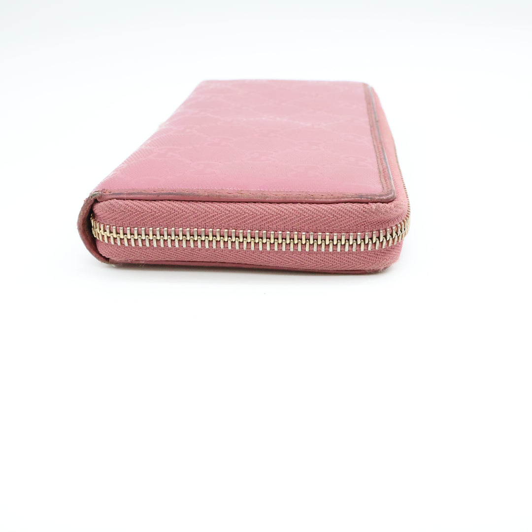 Gucci Guccissima Pink Zippy Purse