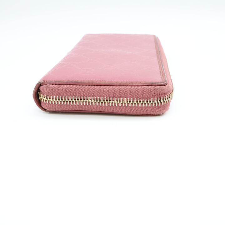 Gucci Guccissima Pink Zippy Purse