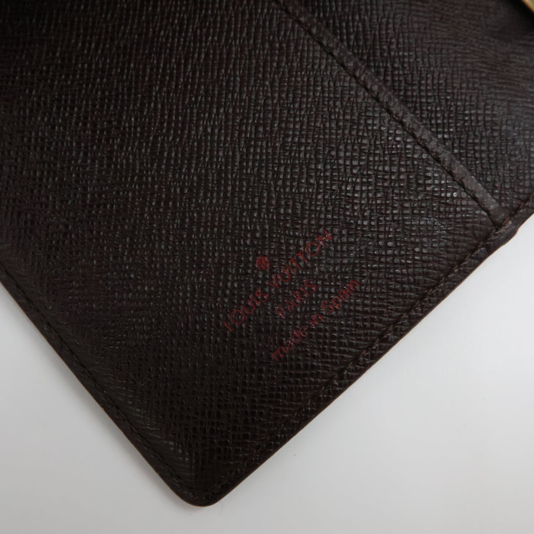 Louis Vuitton Brown Damier PM Ring Agenda Wallet