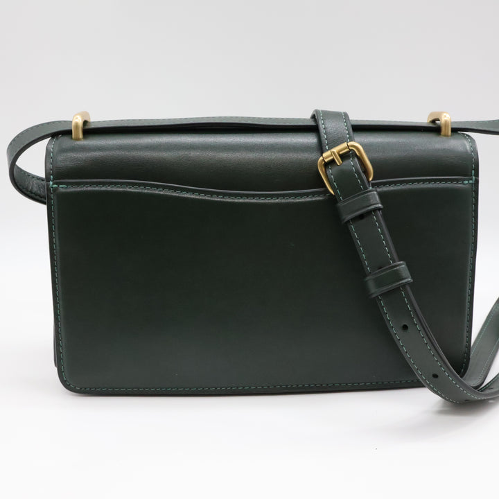Coach Bandit Green Leather Handbag