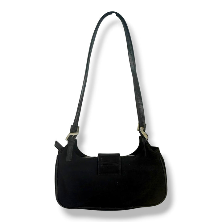 Fendi Black Mamma Baguette Shoulder Handbag