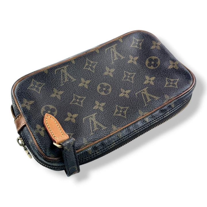 Louis Vuitton Vintage Marly Brown Monogram Messenger Handbag