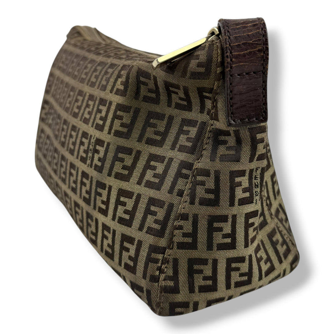 Fendi FF Zucca Mamma Baguette Brown Handbag