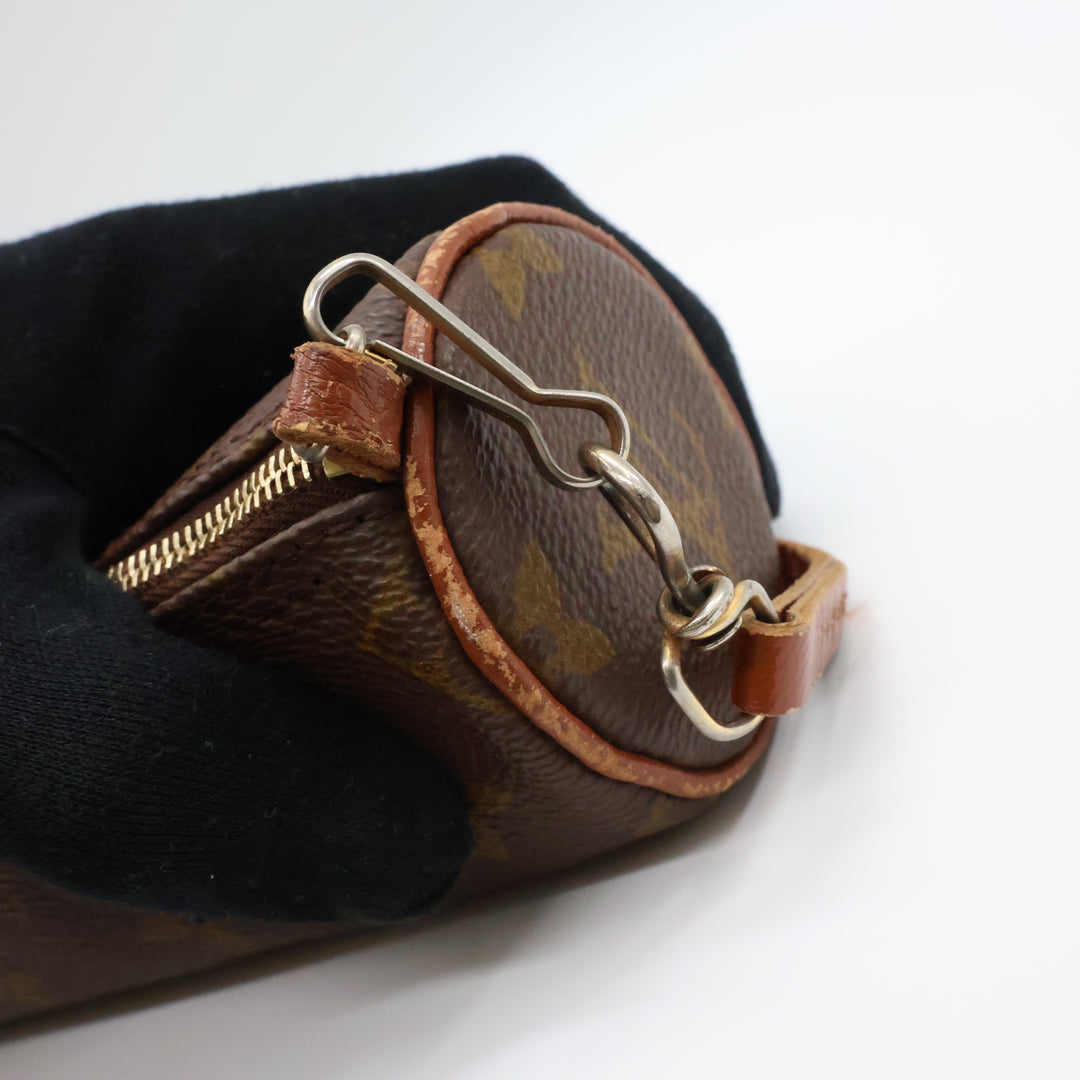 Louis Vuitton Vintage Brown Monogram Mini Papillon Pouch