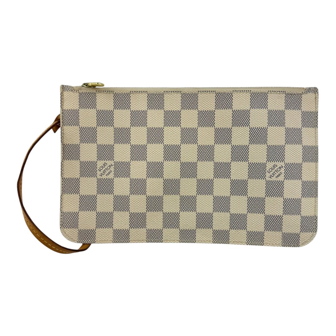 Louis Vuitton Damier Azur Neverfull Clutch Pouch