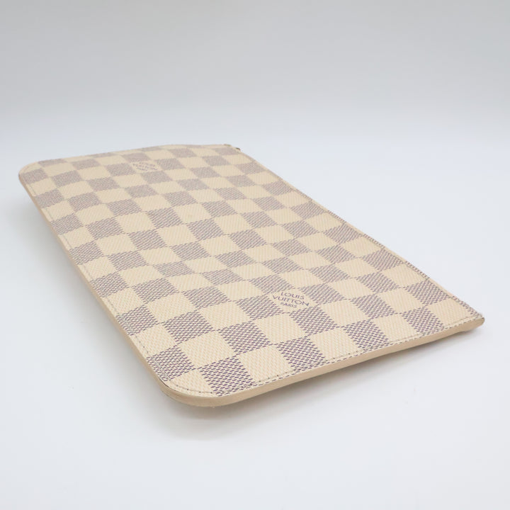 Louis Vuitton Damier Azur Neverfull MM Clutch Pouch