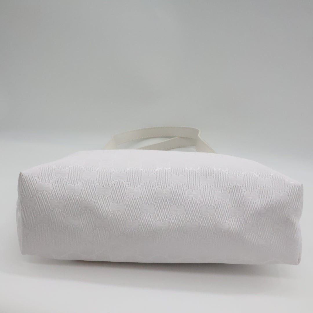 Gucci GG Canvas White Tote Bag