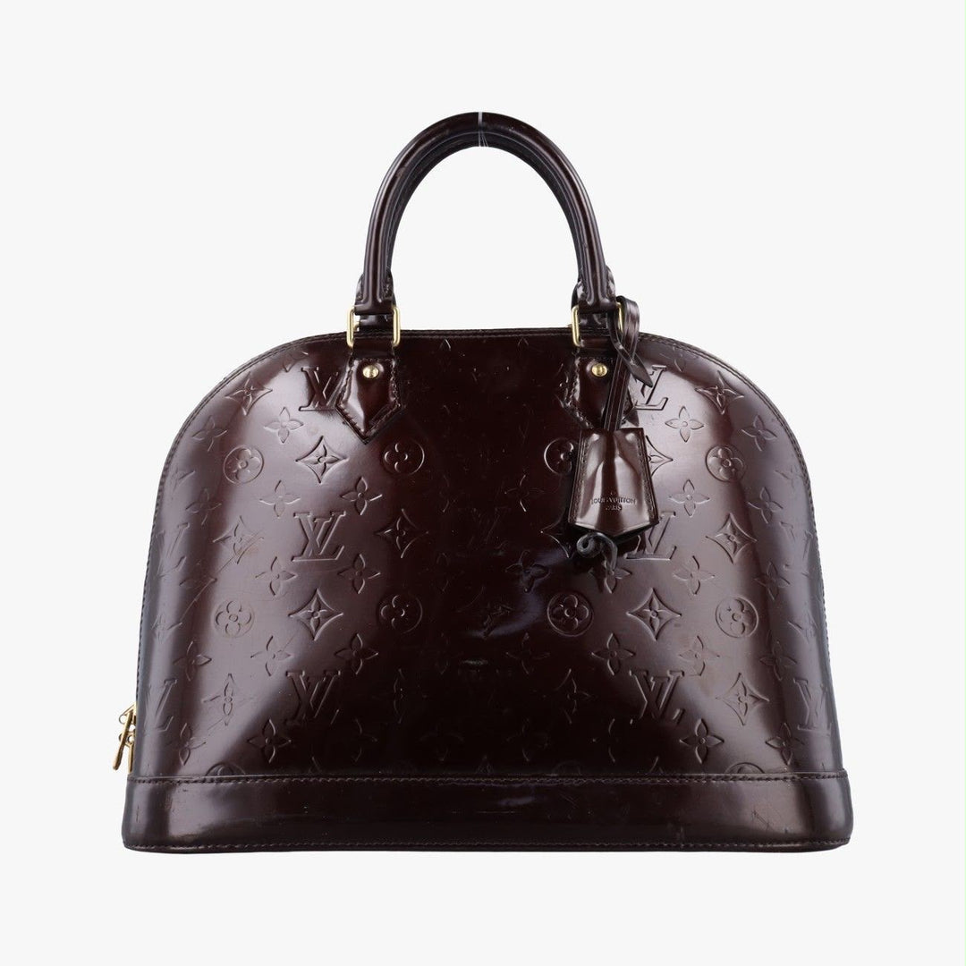 Louis Vuitton Burgundy Vernis Alma MM Handbag