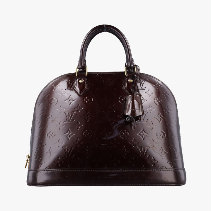 Louis Vuitton Burgundy Vernis Alma MM Handbag