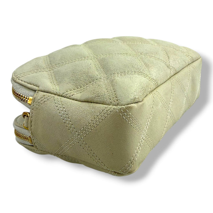 Saint Laurent Becky Cream Lambskin Handbag