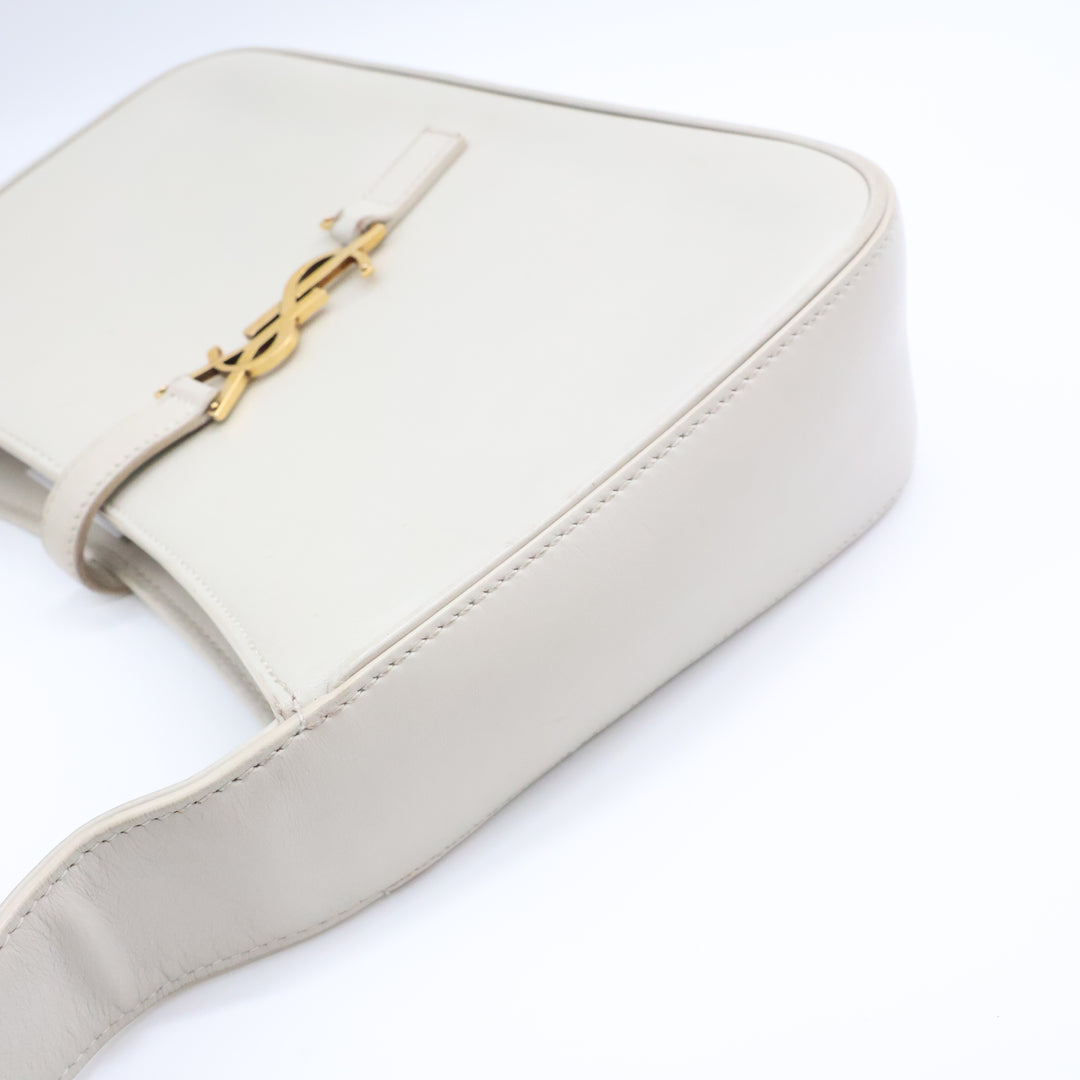 Saint Laurent YSL Cream Smooth Leather LE 5 À 7 Handbag