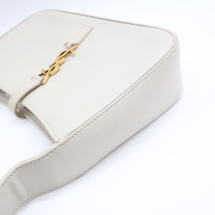 Saint Laurent YSL Cream Smooth Leather LE 5 À 7 Handbag