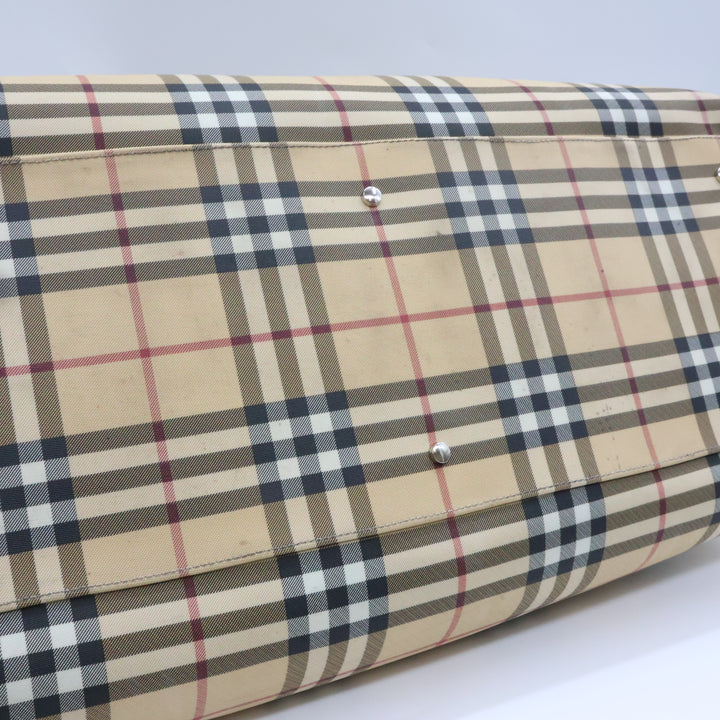 Burberry Check Duffle Beige Bag