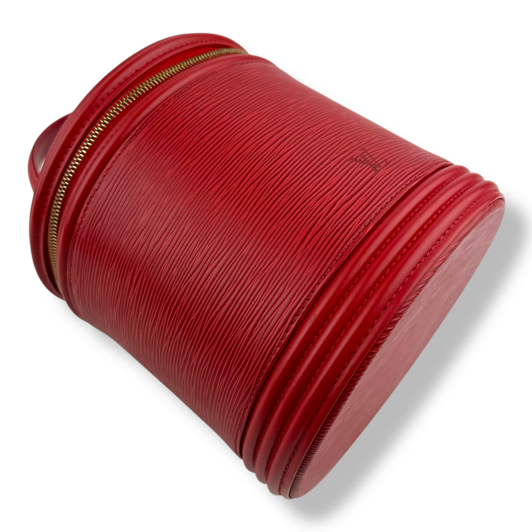 Louis Vuitton Red Epi Leather Cannes Handbag