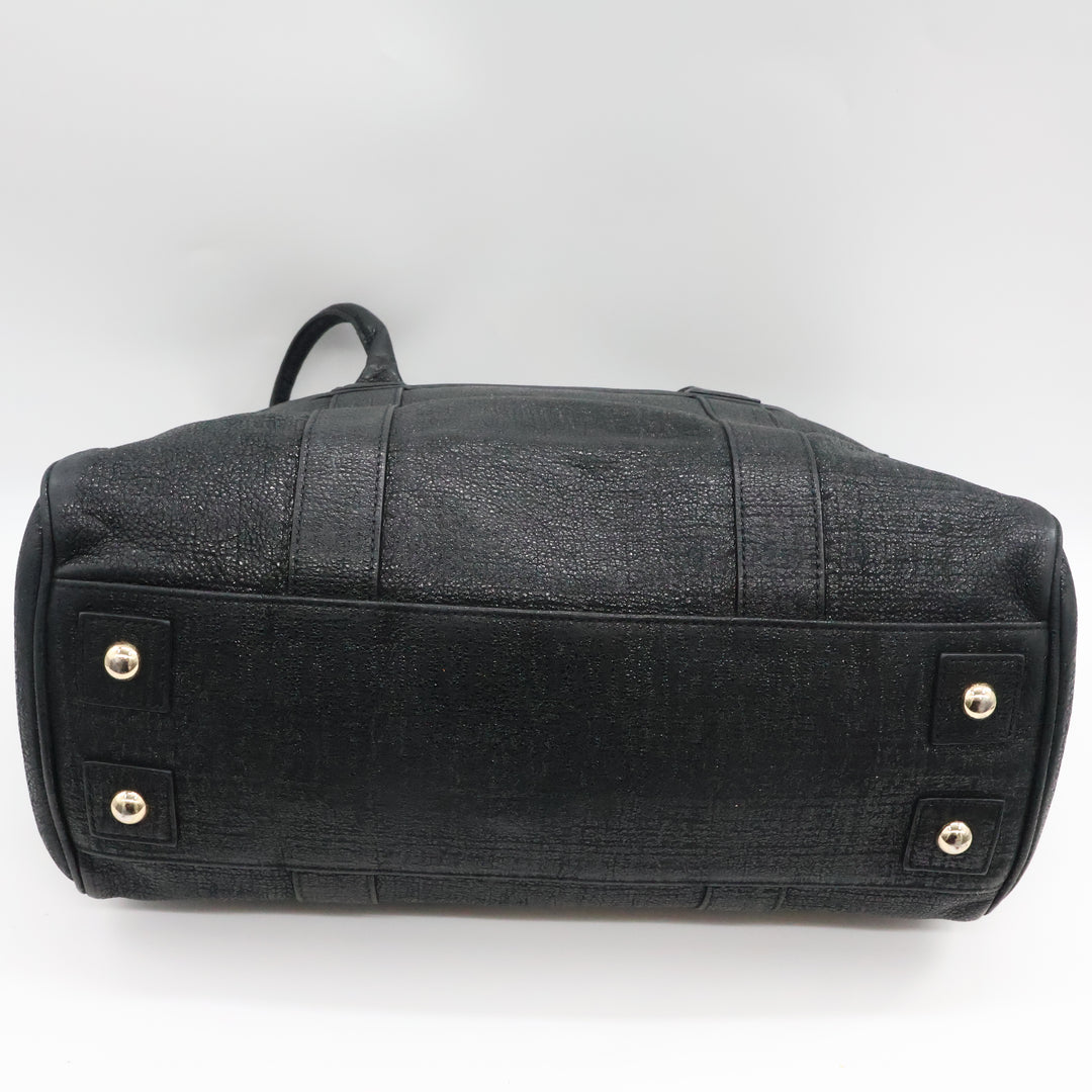 Mulberry Bayswater Black Sparkle Leather Handbag