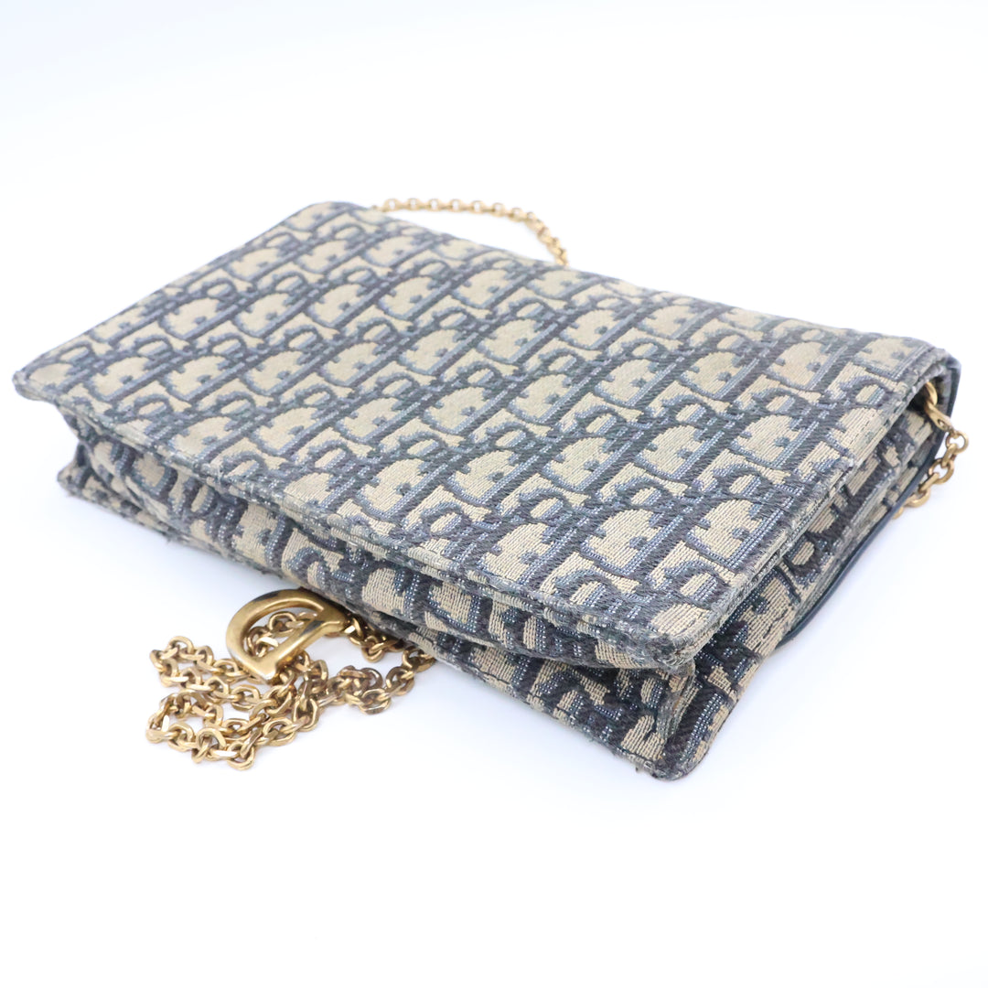 Dior Lady Dior Oblique Wallet on Chain Pochette Bag