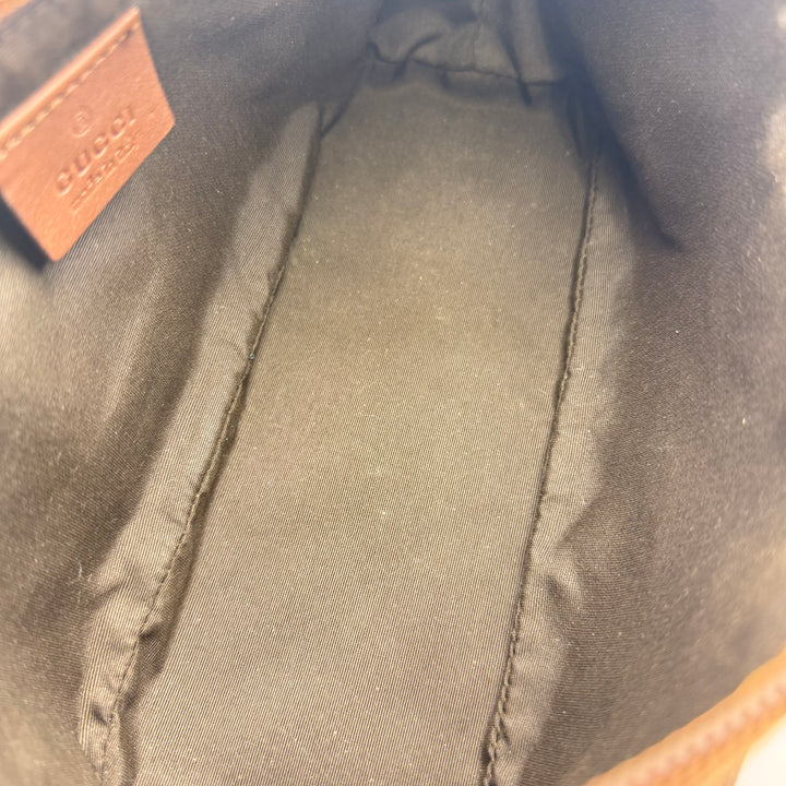 Gucci GG Supreme Beige/Brown Boat Pochette Handbag