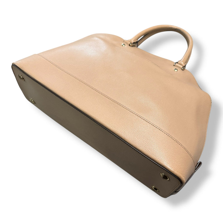Coach Beige/Pale Pink Sierra Satchel Handbag