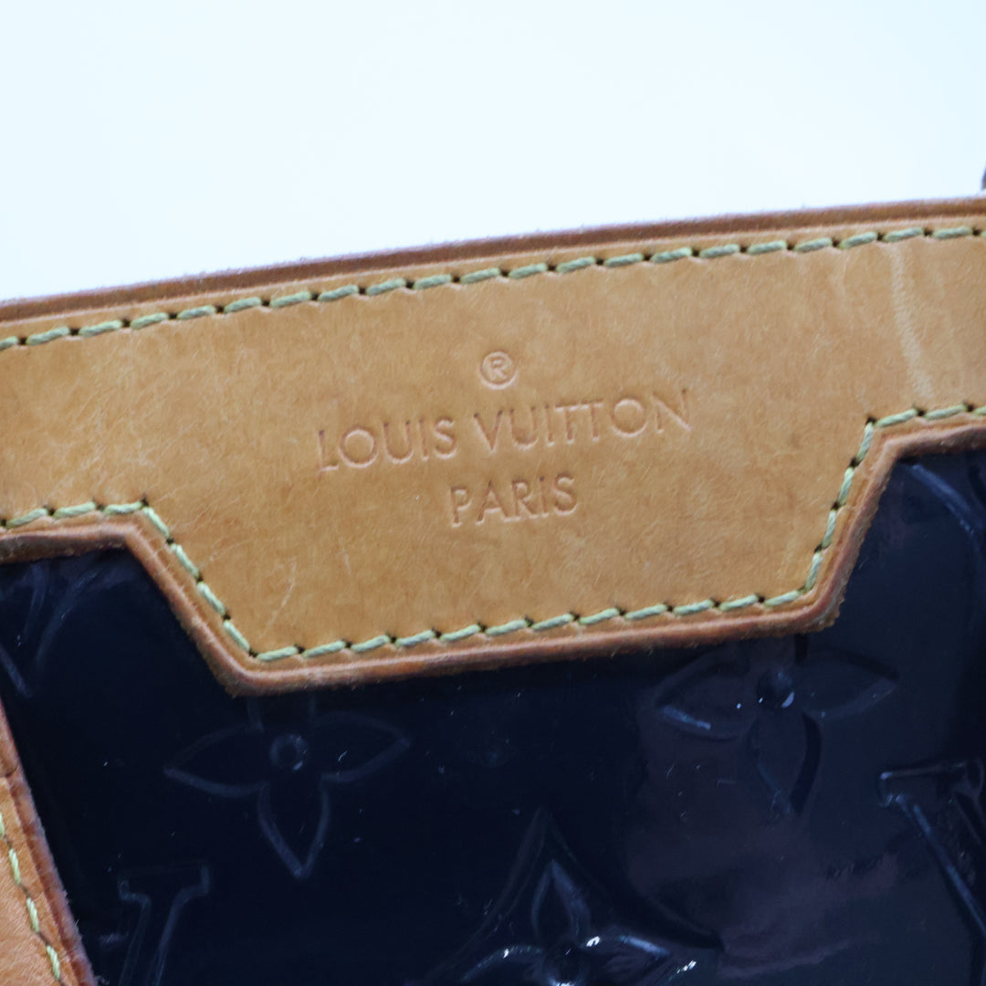 Louis Vuitton Brea MM Sea Green Vernis Patent Leather Handbag