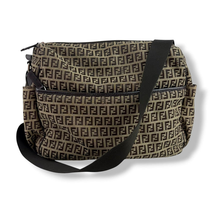 Fendi Beige FF Monogram Baby Changing Bag - Lux Central