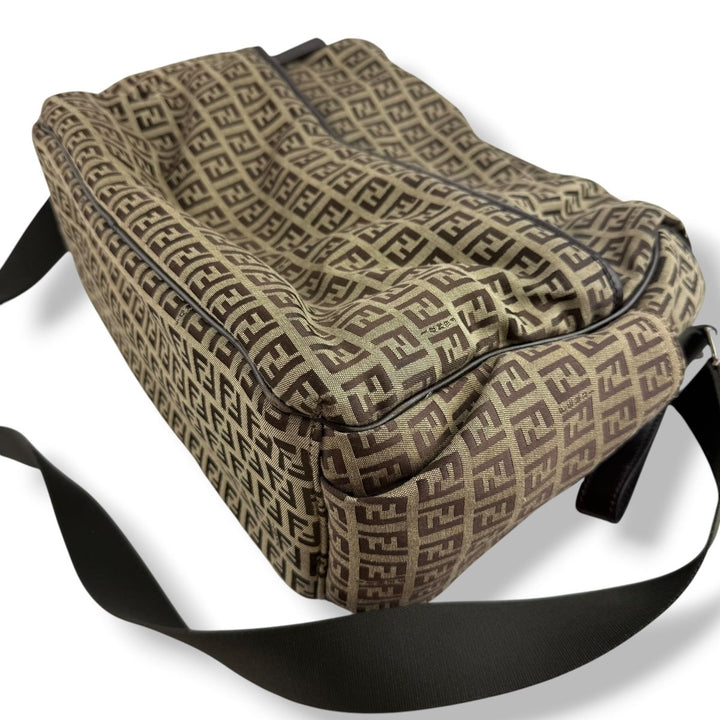 Fendi Beige FF Monogram Baby Changing Bag - Lux Central