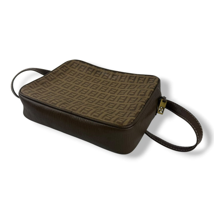 Fendi Beige Zucca Canvas Handbag - Lux Central