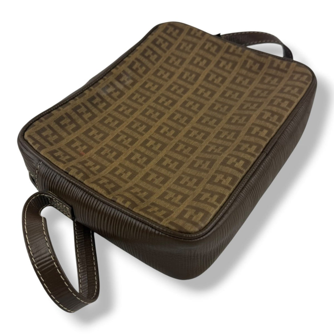 Fendi Beige Zucca Canvas Handbag - Lux Central