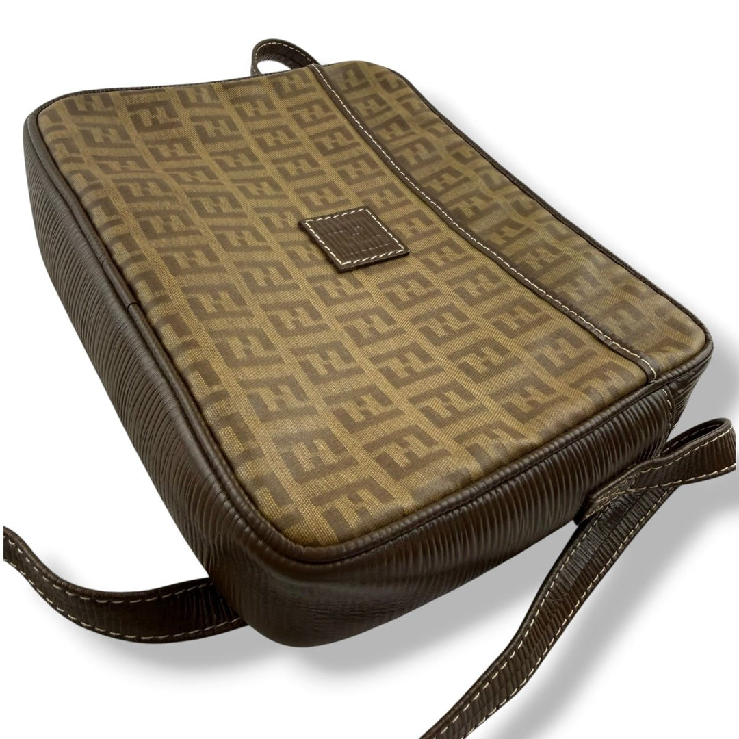 Fendi Beige Zucca Canvas Handbag - Lux Central