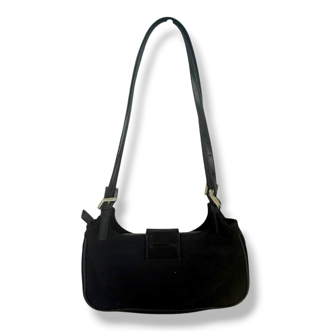 Fendi Black Mamma Baguette Shoulder Handbag - Lux Central