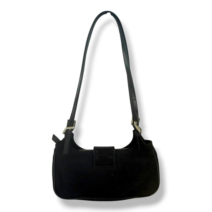 Fendi Black Mamma Baguette Shoulder Handbag - Lux Central