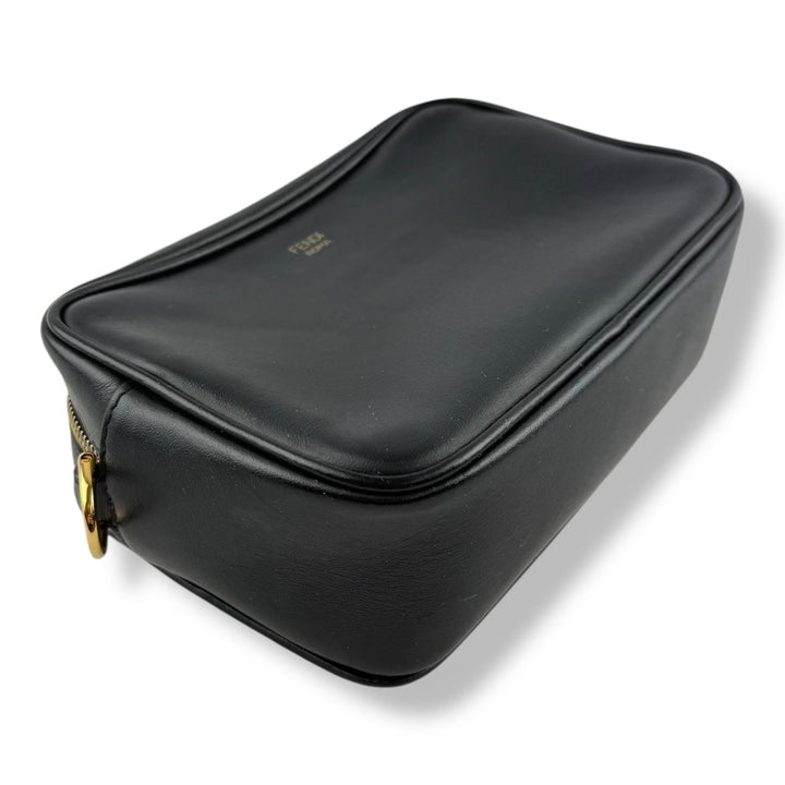 Fendi FF Monogram Brown/Black Camera Handbag - Lux Central