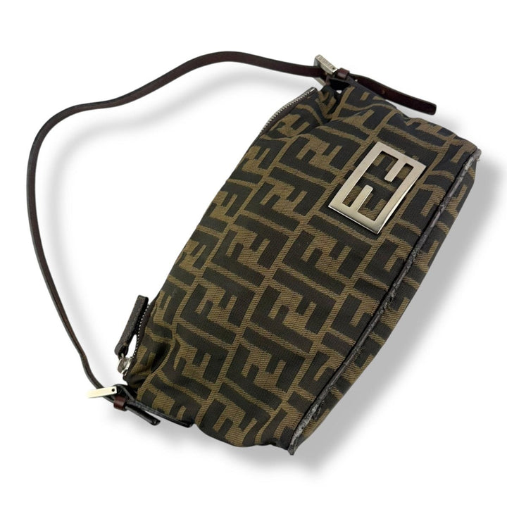 Fendi FF Monogram Zucca Canvas Shoulder Bag - Lux Central