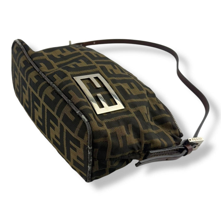 Fendi FF Monogram Zucca Canvas Shoulder Bag - Lux Central