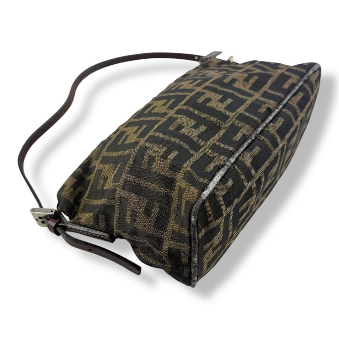 Fendi FF Monogram Zucca Canvas Shoulder Bag - Lux Central