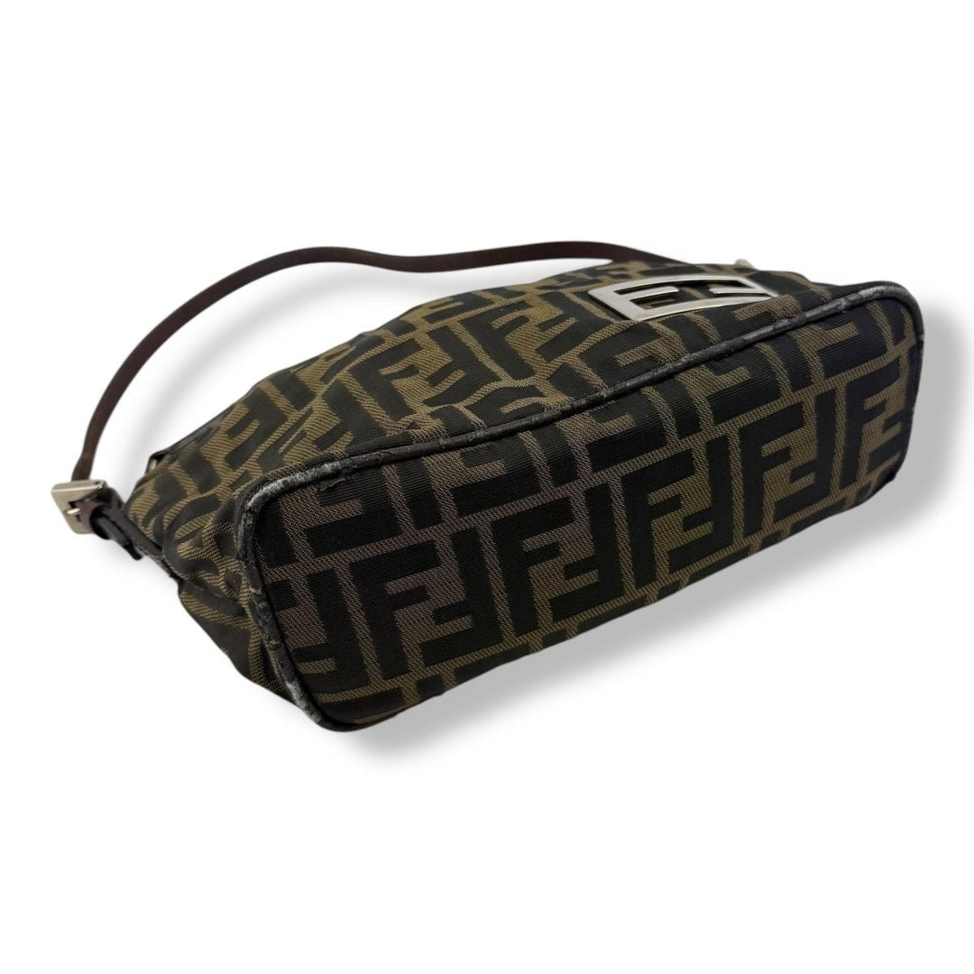 Fendi FF Monogram Zucca Canvas Shoulder Bag - Lux Central