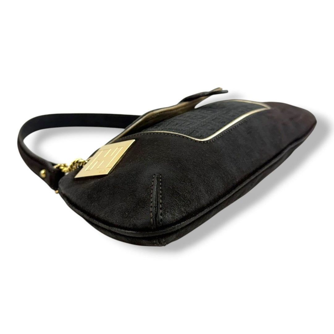 Fendi FF Zucca Baguette Brown Handbag - Lux Central